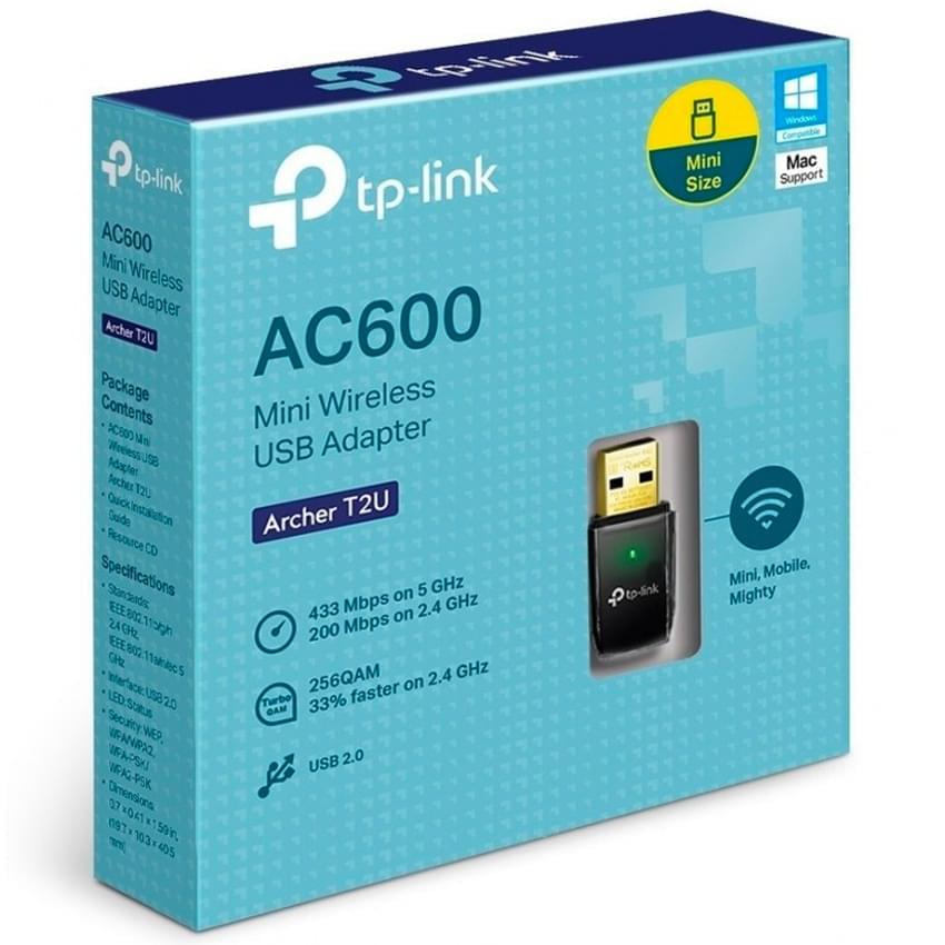 Placa Wifi Usb Tp-Link Archer T2u Ac600 Mini